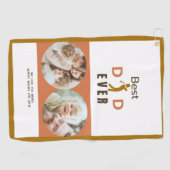 クールフォトプモダンローファー最高のパパEver Faters Day ゴルフタオル (横)