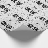 クールフォント数パーソナライズされた ラッピングペーパー (角)