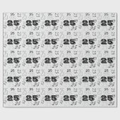 クールフォント数パーソナライズされた ラッピングペーパー (フラット)