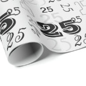 クールフォント数パーソナライズされた ラッピングペーパー (ロールコーナー)