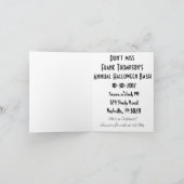 クールフランクフライトハロウィーン 招待状 (内部)