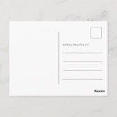 クールブルーのディスコボールパーティー ポストカード (裏面)