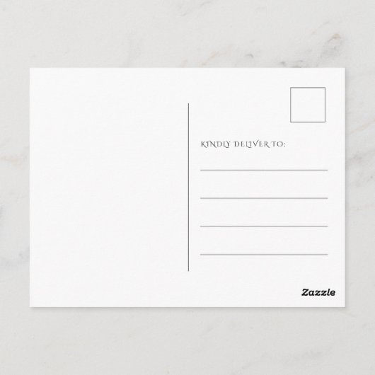 クールブルーのディスコボールパーティー ポストカード (裏面)