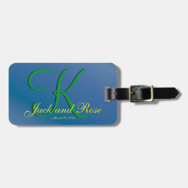 クールブルーベリーファブバジェット ラゲッジタグ