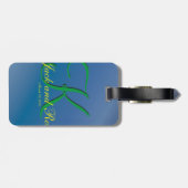 クールブルーベリーファブバジェット ラゲッジタグ (裏面横)