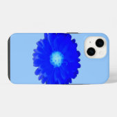 クールブルーマリーゴールド iPhoneケース (裏面横)