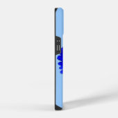 クールブルーマリーゴールド iPhoneケース (右側面)