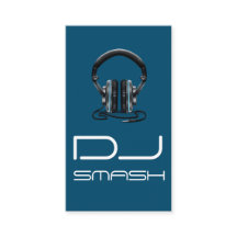 クールブルーDJミュージック名刺
