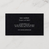 クールプロフェッショナルバラ金ゴールドブラックストライプ 名刺 (裏面)