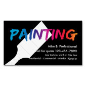 クールプロフェッショナル画家の磁気名刺 マグネット名刺 (正面)