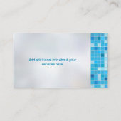 クールプロフェッショナル・プールのクリーニング・サービス 名刺 (裏面)