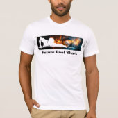 クールプールシャーク8ボールビリヤードTシャツ Tシャツ (正面)