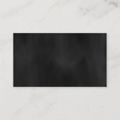 クールヘッドショットスタイリッシュブラックベルベットBackdrop Actor 名刺 (裏面)