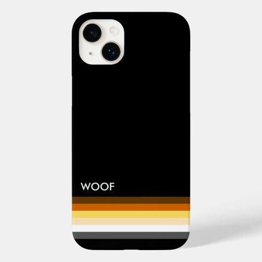 クールベアプライドフラッグ ワウ Case-Mate iPhoneケース (裏面)