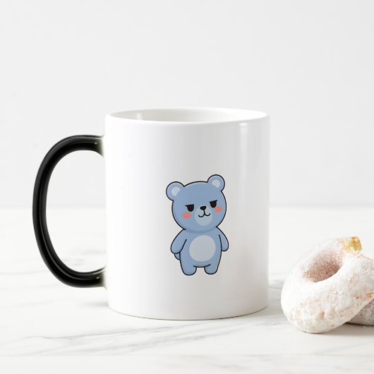 クールベア ミニマルかわいいスタイル モーフィングマグカップ (ドーナツ)