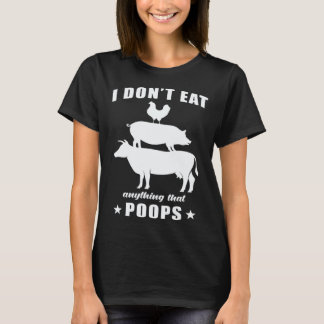クールベガと言ってうんちをするものは食べない Tシャツ