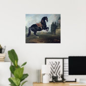 クールベットを演じる黒い馬 ポスター (ホームオフィス)