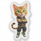 クールベンガルキャットコレクション シール (正面)