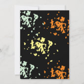 クールペイントボール誕生日10代のパーティー 招待状 (裏面)