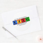 クールホッケーは生き方だ ラウンドシール (封筒)