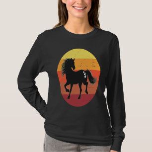 クールホースデー2023ヴィンテージ レトロ 馬術 Tシャツ