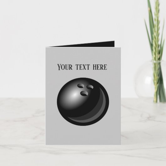 クールボーリングの恋人にメッセージを追加 カード (正面)