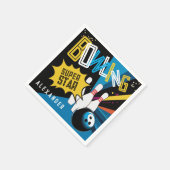 クールボーリングスターカラフルパーティー スタンダードカクテルナプキン (角)