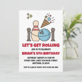 クールボーリングパーティの招待状 招待状 (スタンド正面)