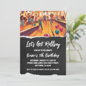 クールボーリングパーティの招待状 招待状 (スタンド正面)