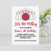 クールボーリングパーティの招待状 招待状 (スタンド正面)