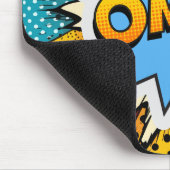 クールポップ・アートのカラフルコンテンポラリーモダングラフィティ マウスパッド (コーナー)