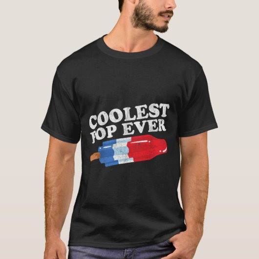 クールポップ・アートのレトロ爆弾おもしろい父親 Tシャツ (正面)