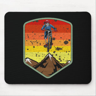 クールマウンテンバイクスケルトンゾンビドクロMTB BMX マウスパッド