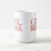 クールママタイポグラフィハート コーヒーマグカップ (中央)