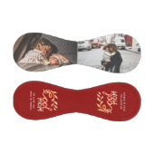 クールママハンドレタリングマザーレッド写真 野球ボール (パネル)