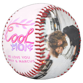 クールママ ハンドレタリング 母の思い出写真 ソフトボール