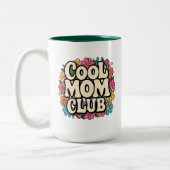 クールママClub Mug -おもしろい母の日の贈り物 ツートーンマグカップ (左)