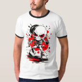 クールマンガロボット骨格Tシャツ Tシャツ (正面)