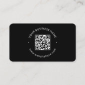 クールミニマルテンプレート |黒 名刺 (正面)