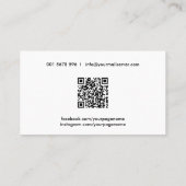 クールミニマルフィットネス 名刺 (裏面)