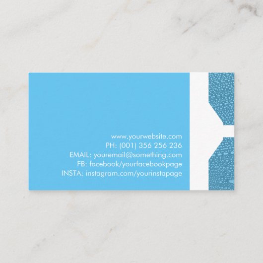 クールミニマルWindow Cleaning Services 名刺 (裏面)