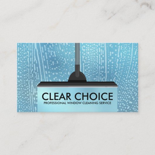 クールミニマルWindow Cleaning Services 名刺 (正面)