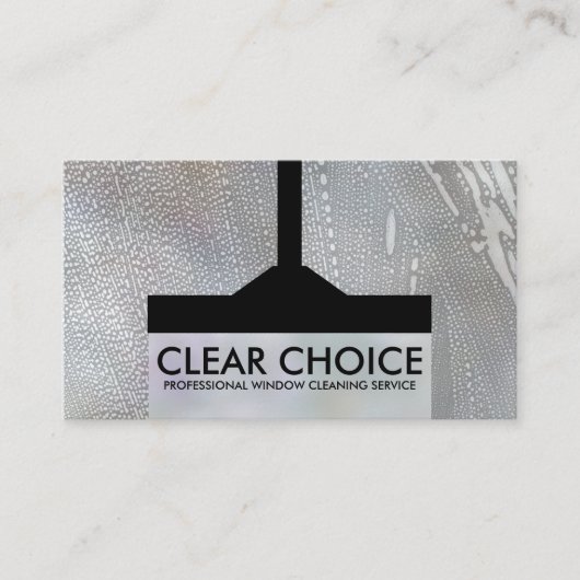 クールミニマルWindow Cleaning Services 名刺 (正面)
