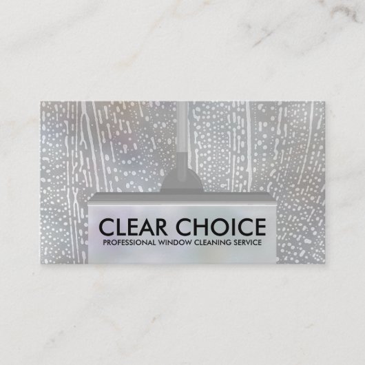 クールミニマルWindow Cleaning Services 名刺 (正面)