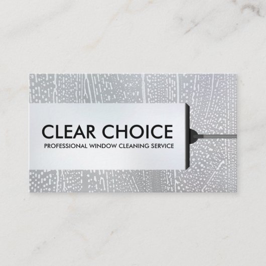 クールミニマルWindow Cleaning Services 名刺 (正面)