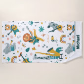 クールミュージカル帯 ビーチタオル (正面)