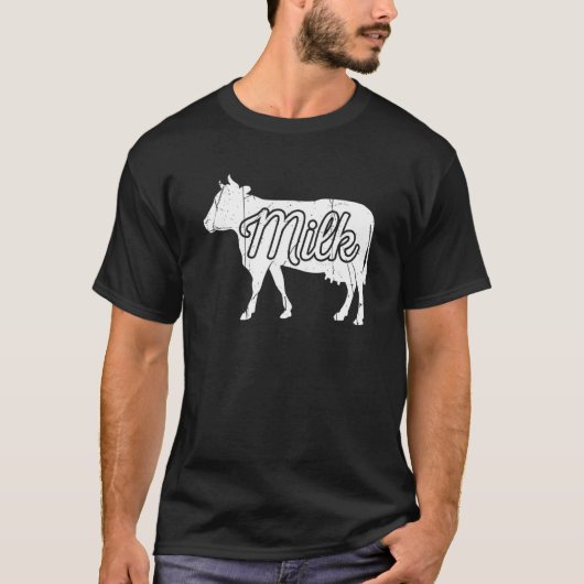 クールミルク牛農家の農業ママ Tシャツ (正面)