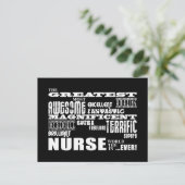 クールモダンおもしろいナース素晴らしナースWorld Ever ポストカード (スタンド正面)