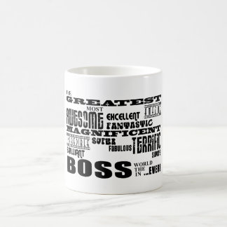 クールモダンおもしろいボス素晴らしボス コーヒーマグカップ