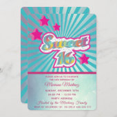 クールモダンすごいタイポグラフィ 招待状 (正面/裏面)